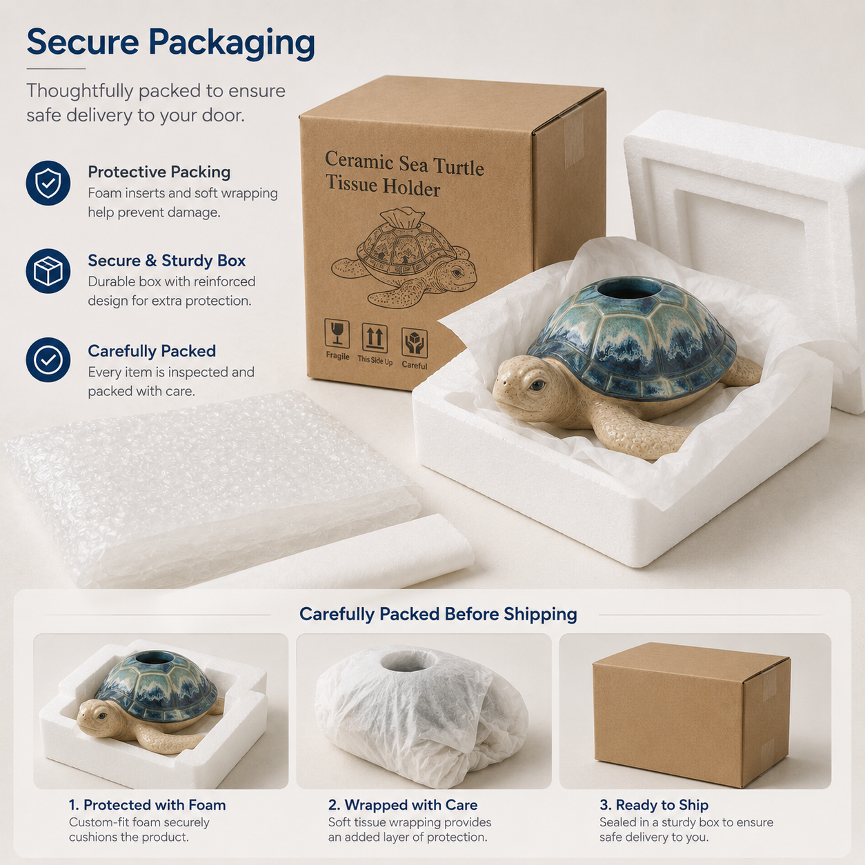 Sea Turtle Tissue Box Cover