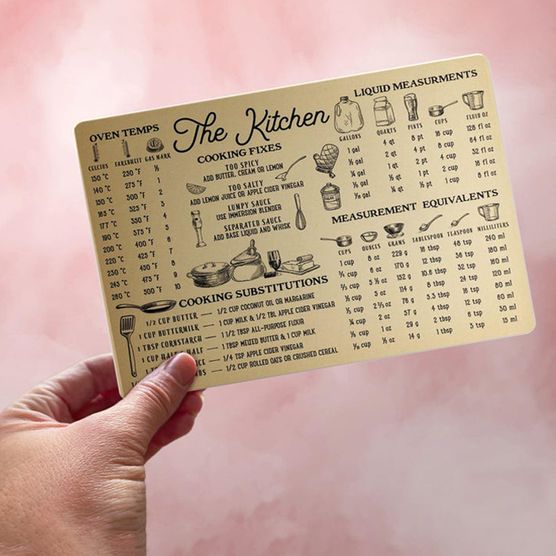 Kitchen Conversion Magnet – Cooking Fixes & Measurement Chart 