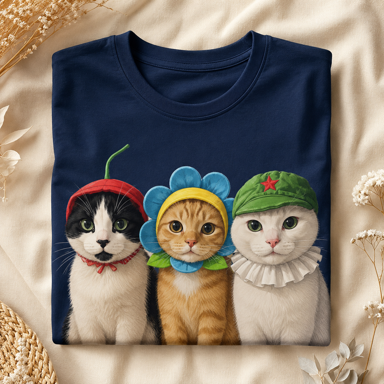 Cozy Cat Crew – Vintage Cat Tee