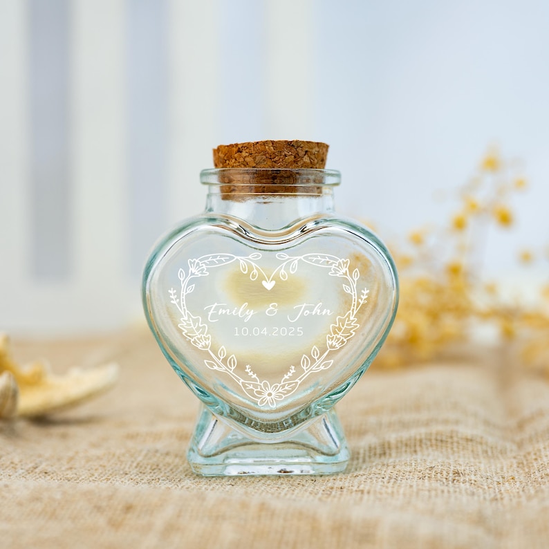 Personalized Honeymoon Keepsake Sand Jar