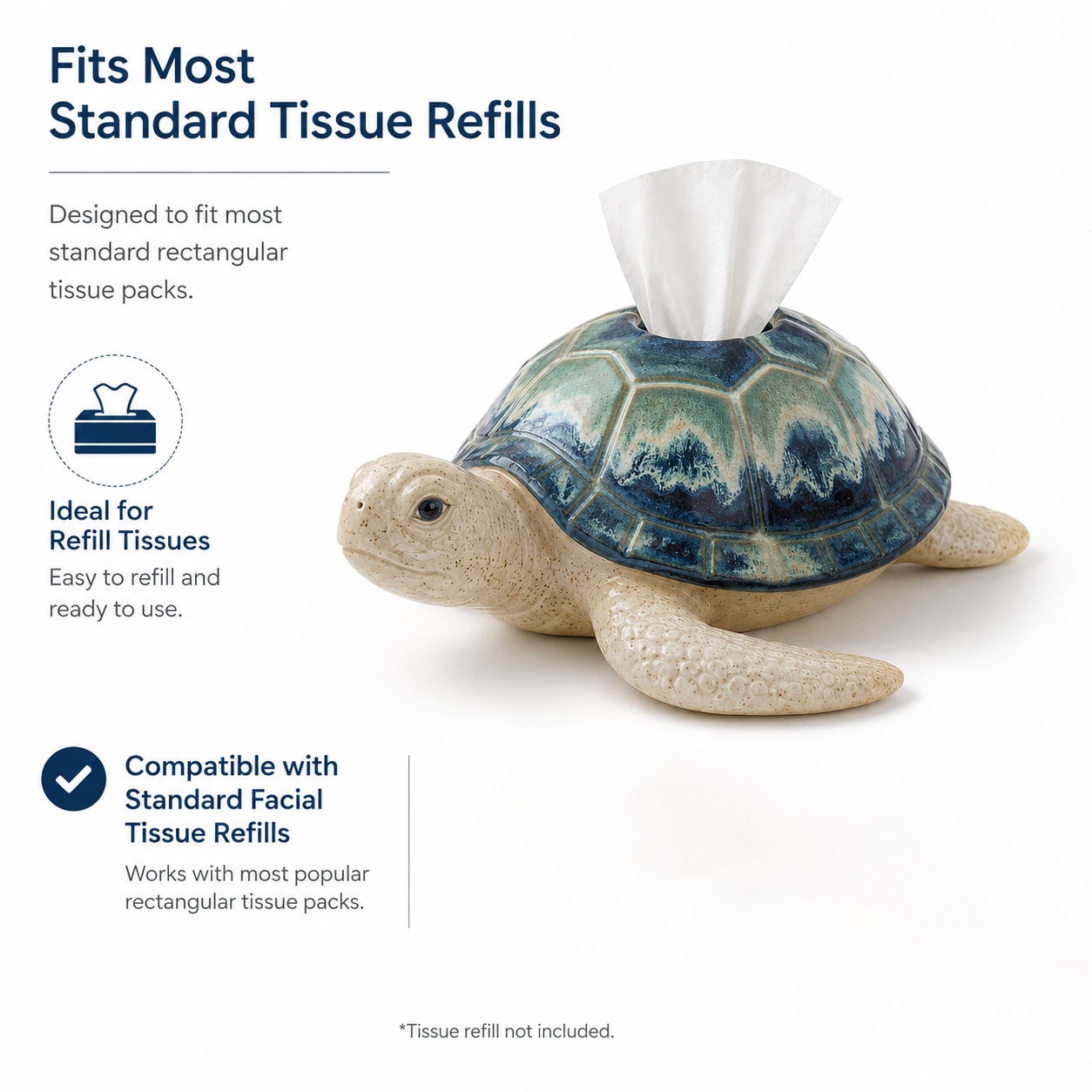 Sea Turtle Tissue Box Cover