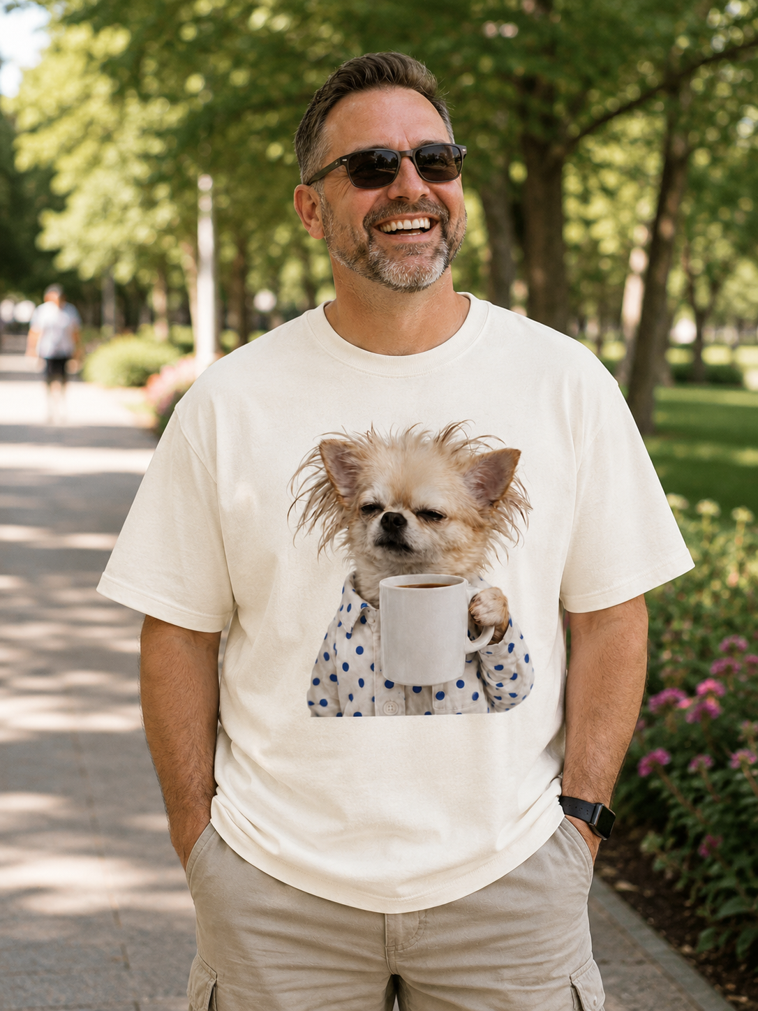 Cozy Morning Pup – Vintage Cute Dog Tee