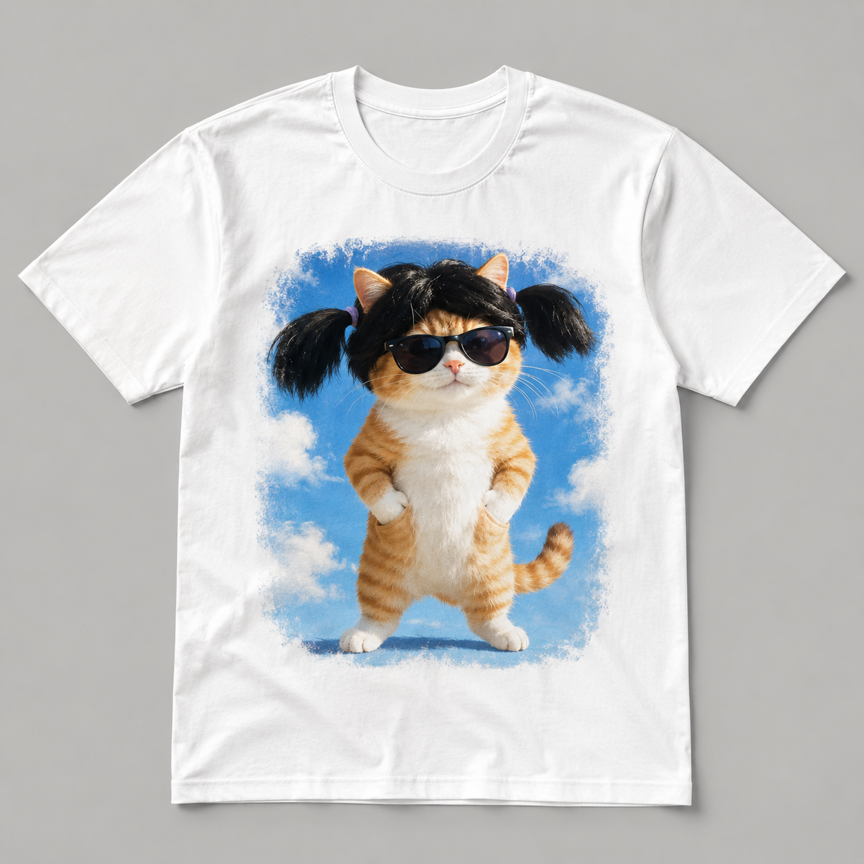 Chill Cat Energy – Vintage Sunglasses Cat Tee
