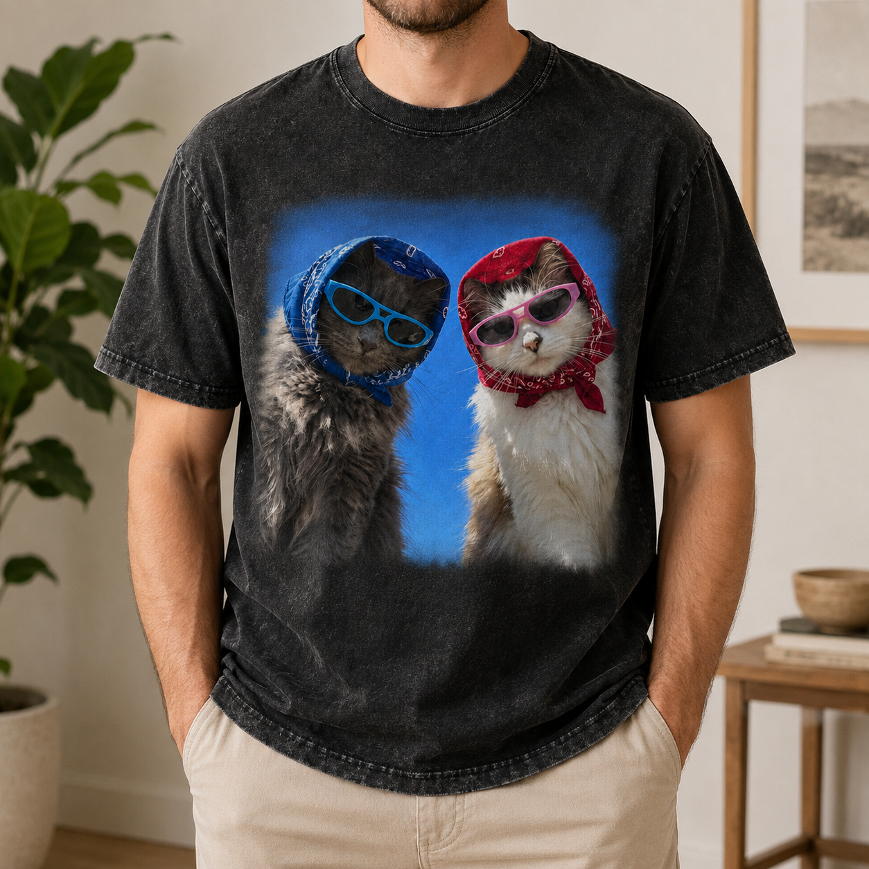 Movie Night Pups – Vintage Dog Lover Tee