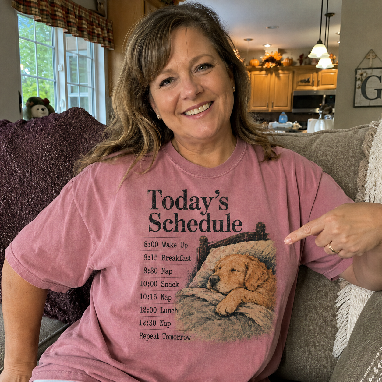 🐶 Today's Schedule: Eat. Nap. Repeat Comfort Tee