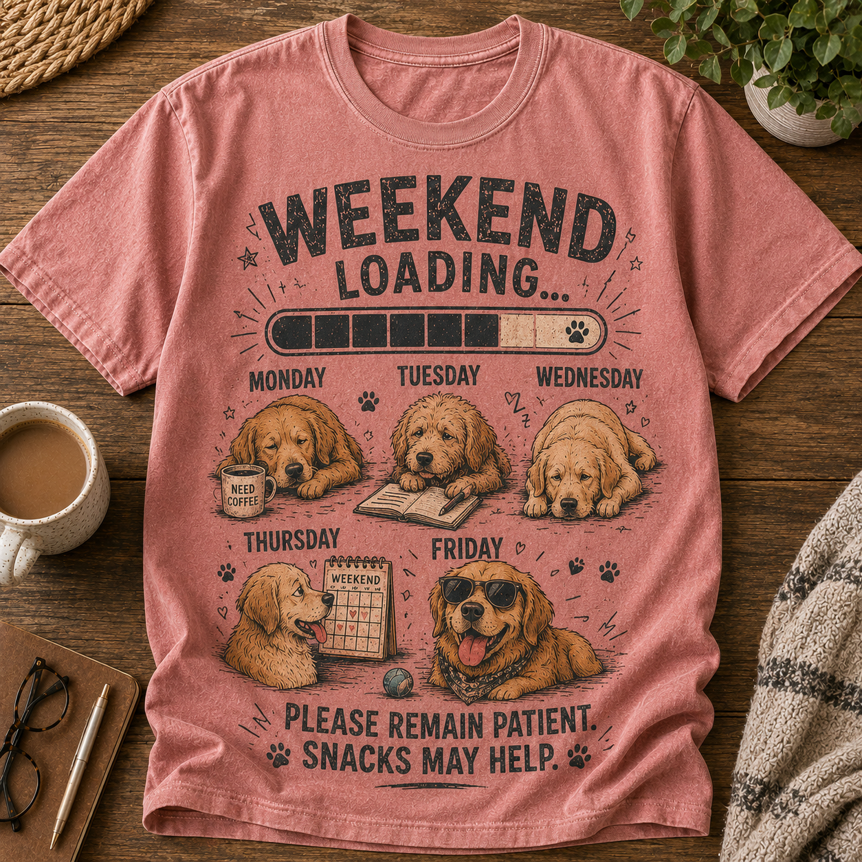 🐶☕ Weekend Loading Tee