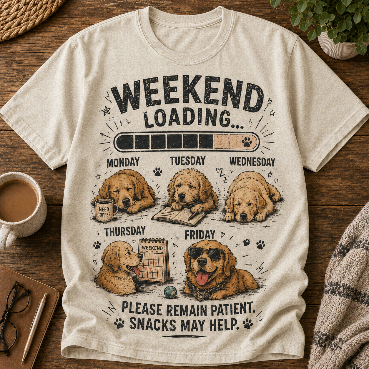 🐶☕ Weekend Loading Tee
