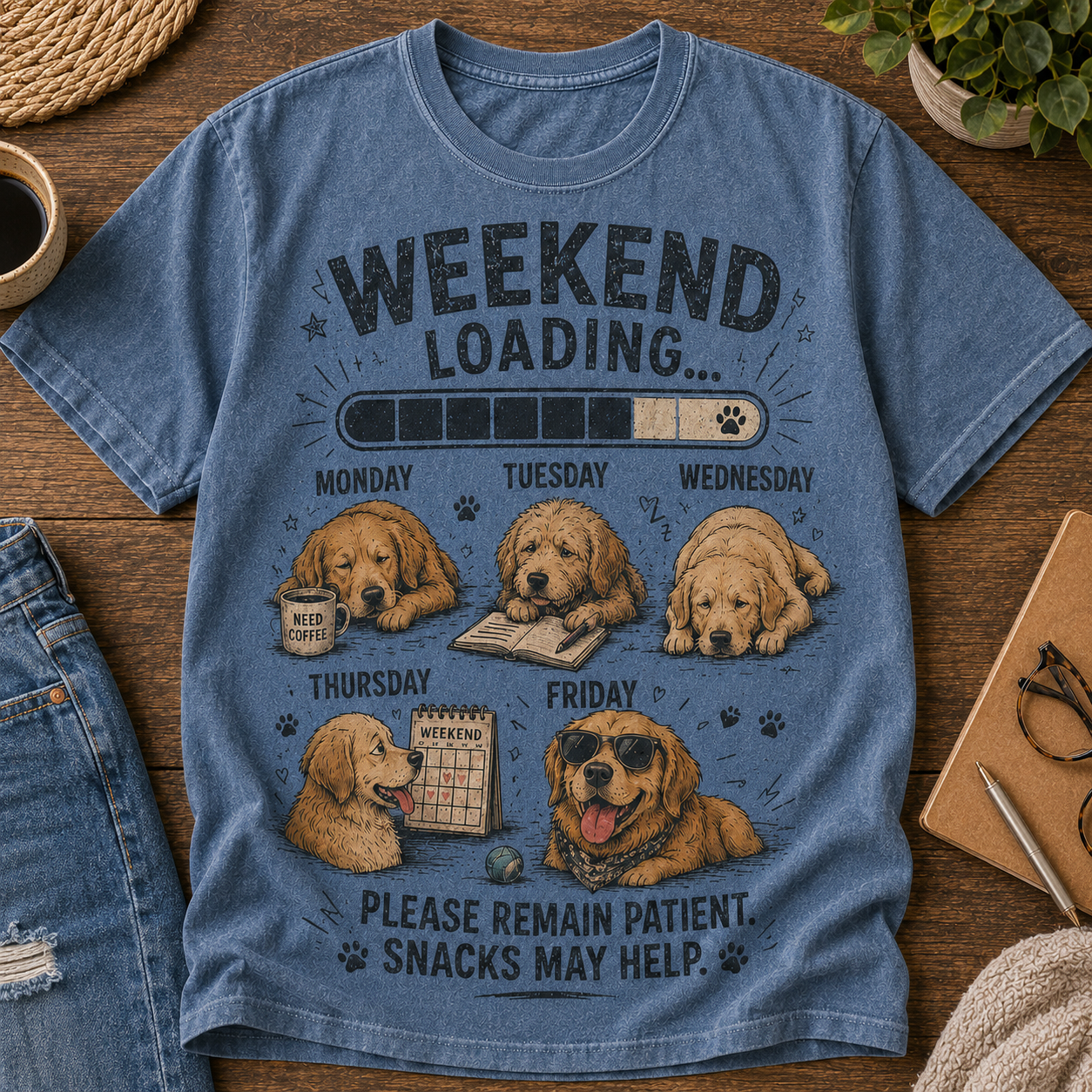 🐶☕ Weekend Loading Tee