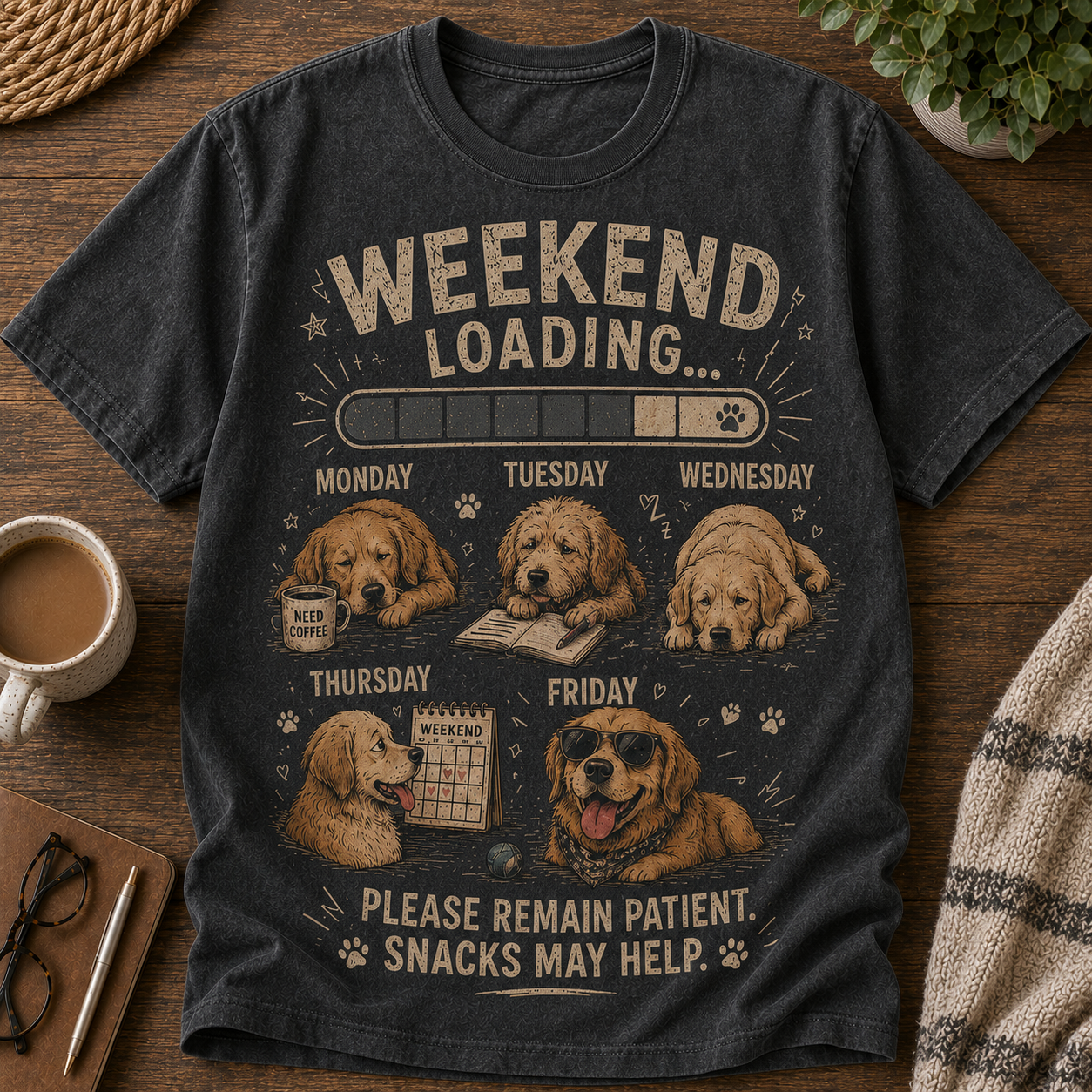 🐶☕ Weekend Loading Tee