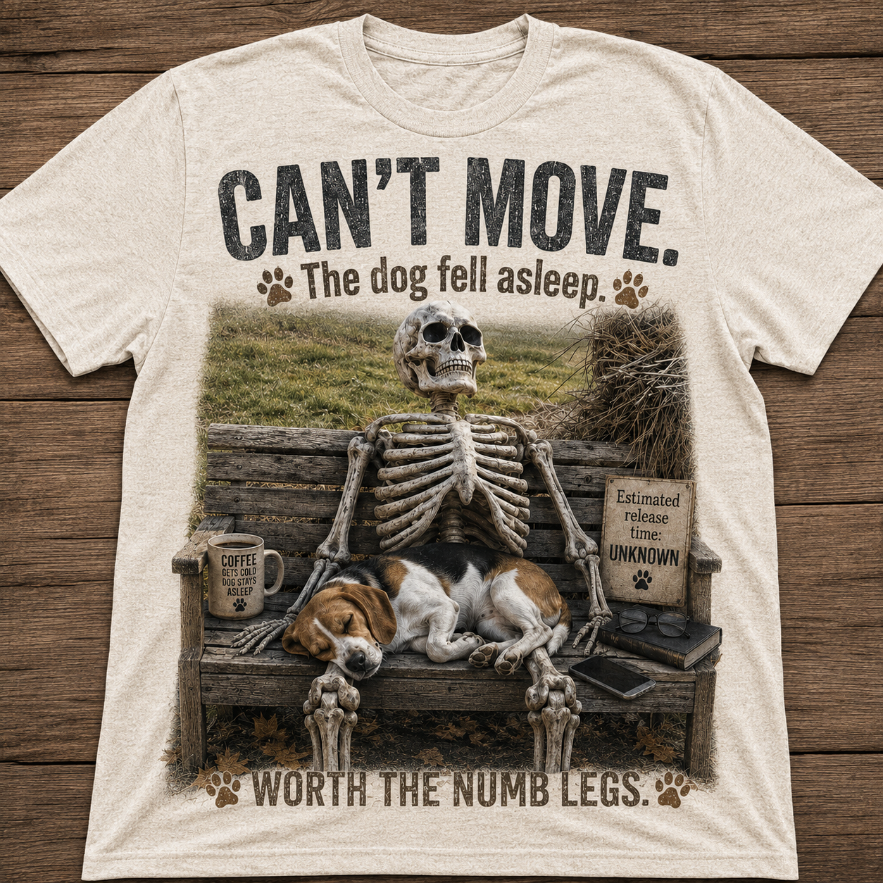 Can’t Move Dog Graphic T-Shirt🐶