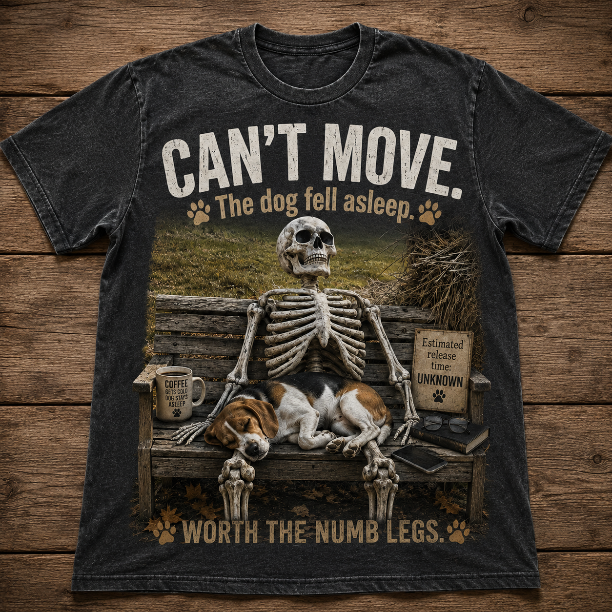 Can’t Move Dog Graphic T-Shirt🐶