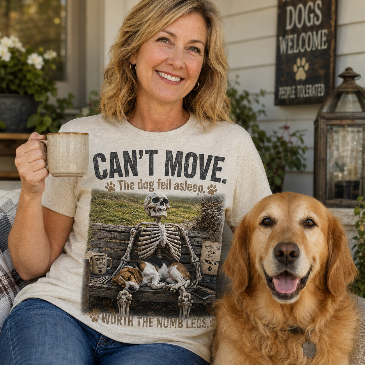 Can’t Move Dog Graphic T-Shirt🐶