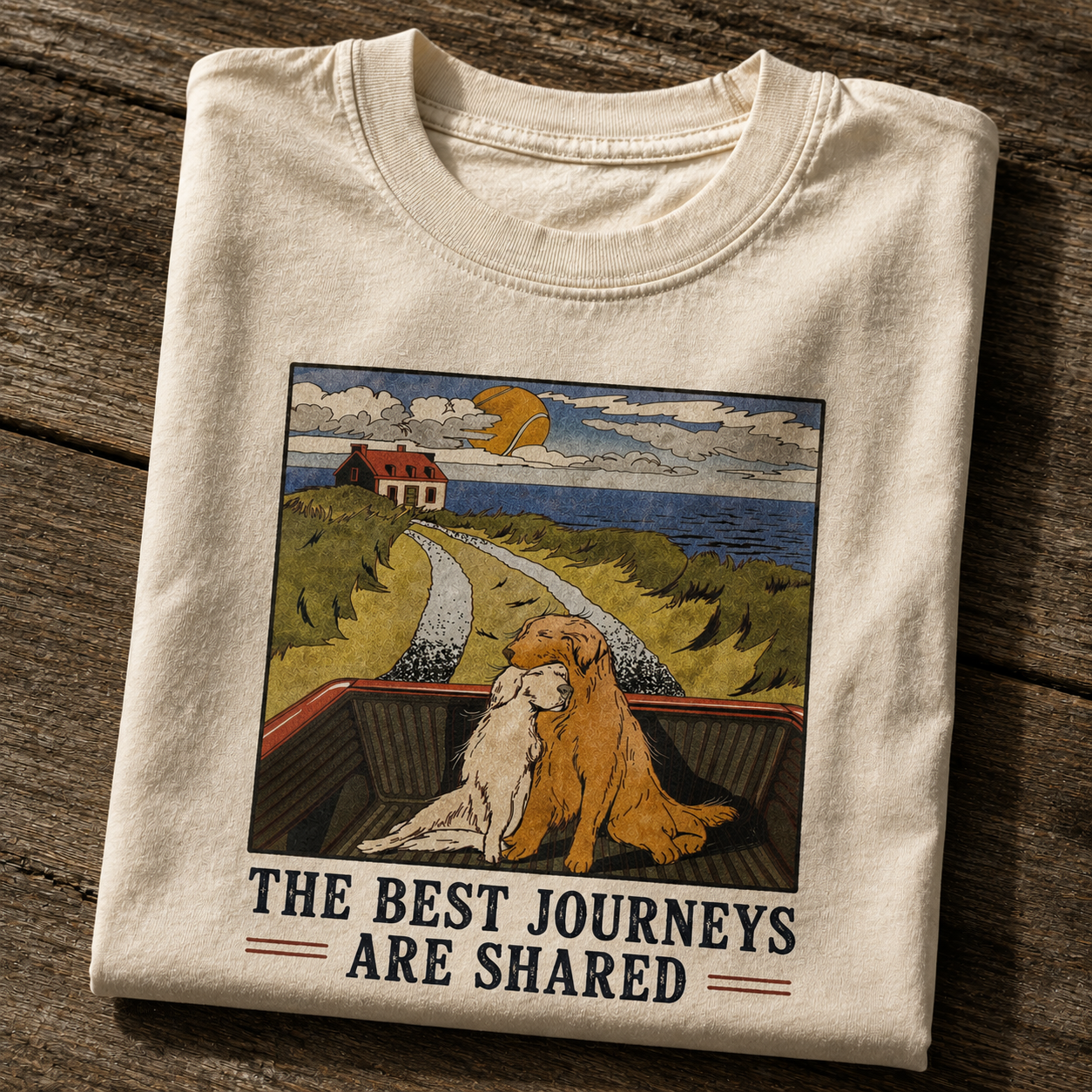 The Best Journeys Are Shared Dog Adventure T-Shirt