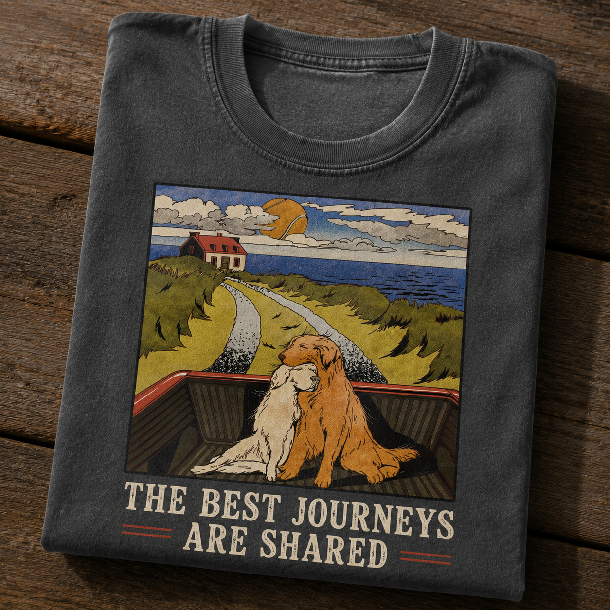 The Best Journeys Are Shared Dog Adventure T-Shirt