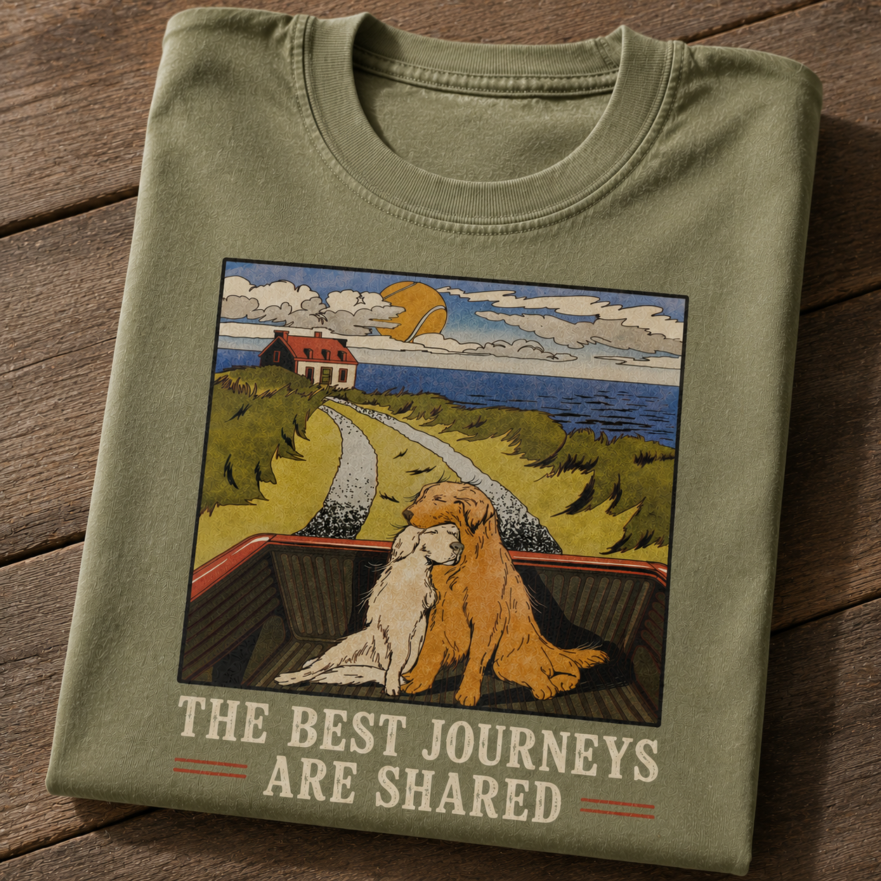 The Best Journeys Are Shared Dog Adventure T-Shirt