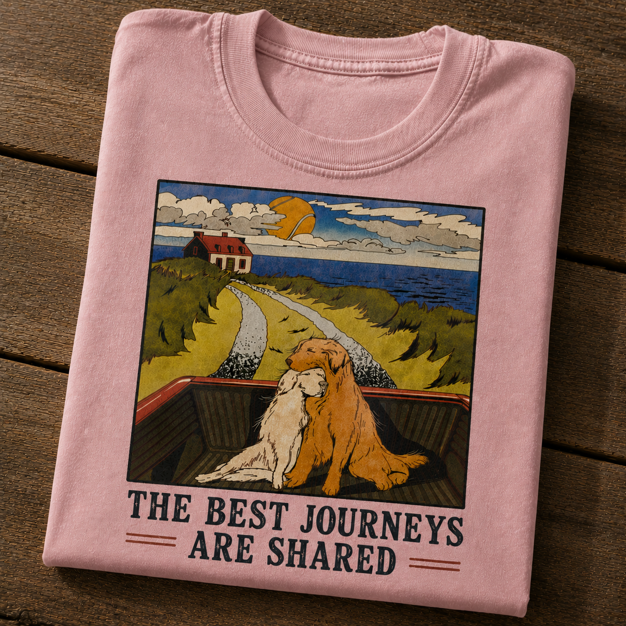 The Best Journeys Are Shared Dog Adventure T-Shirt