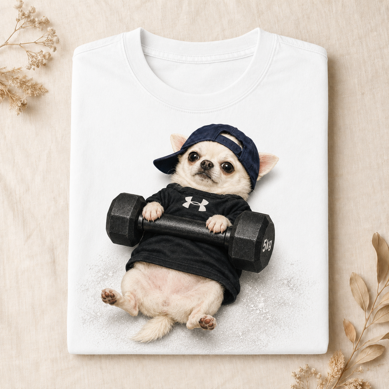 Gym Buddy Pup – Vintage Workout Dog Tee