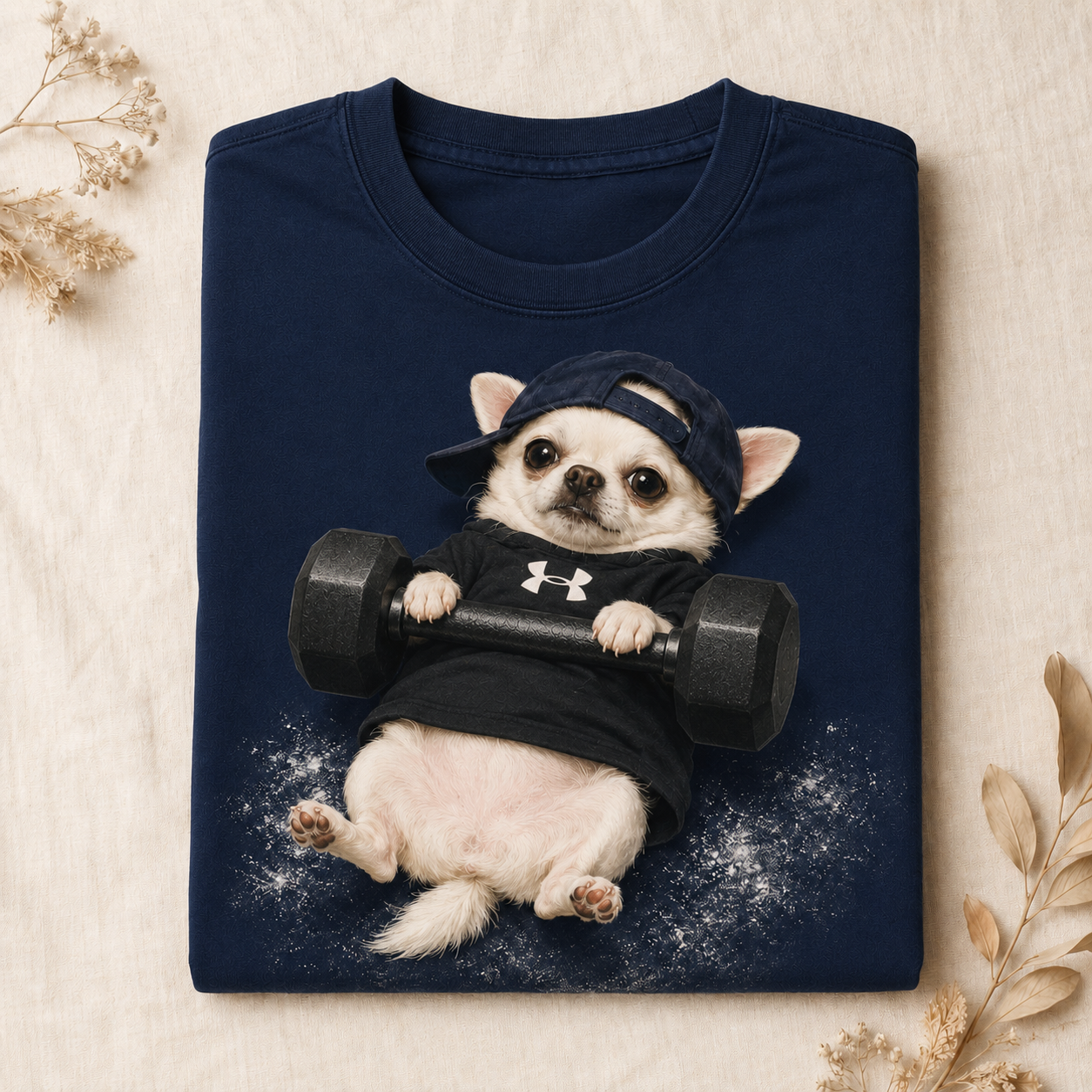 Gym Buddy Pup – Vintage Workout Dog Tee