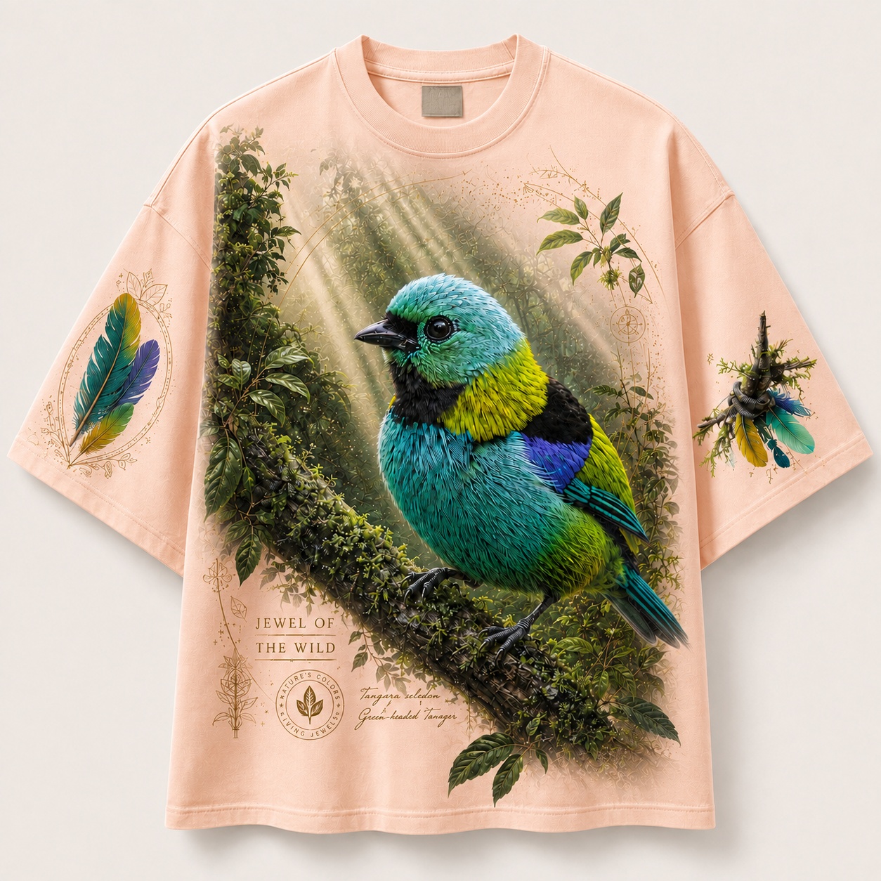 Rainforest Rays Green-Headed Tanager Tee