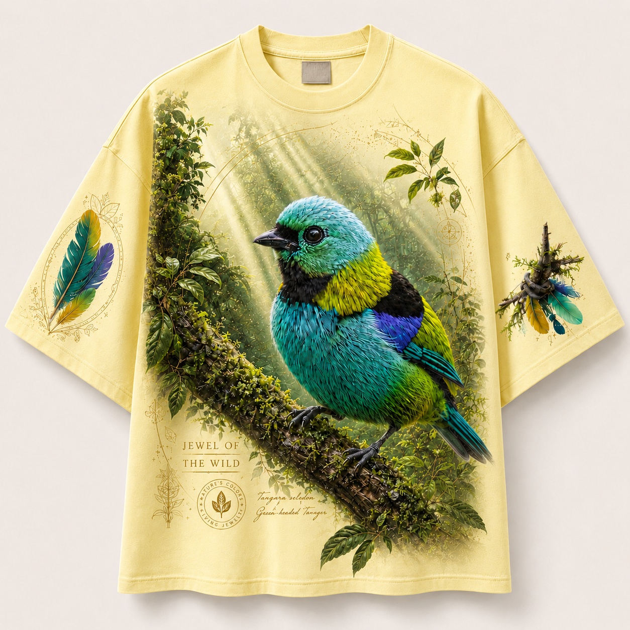Rainforest Rays Green-Headed Tanager Tee