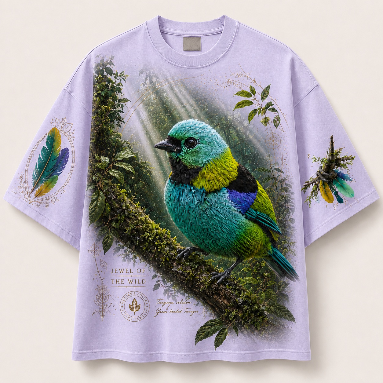 Rainforest Rays Green-Headed Tanager Tee