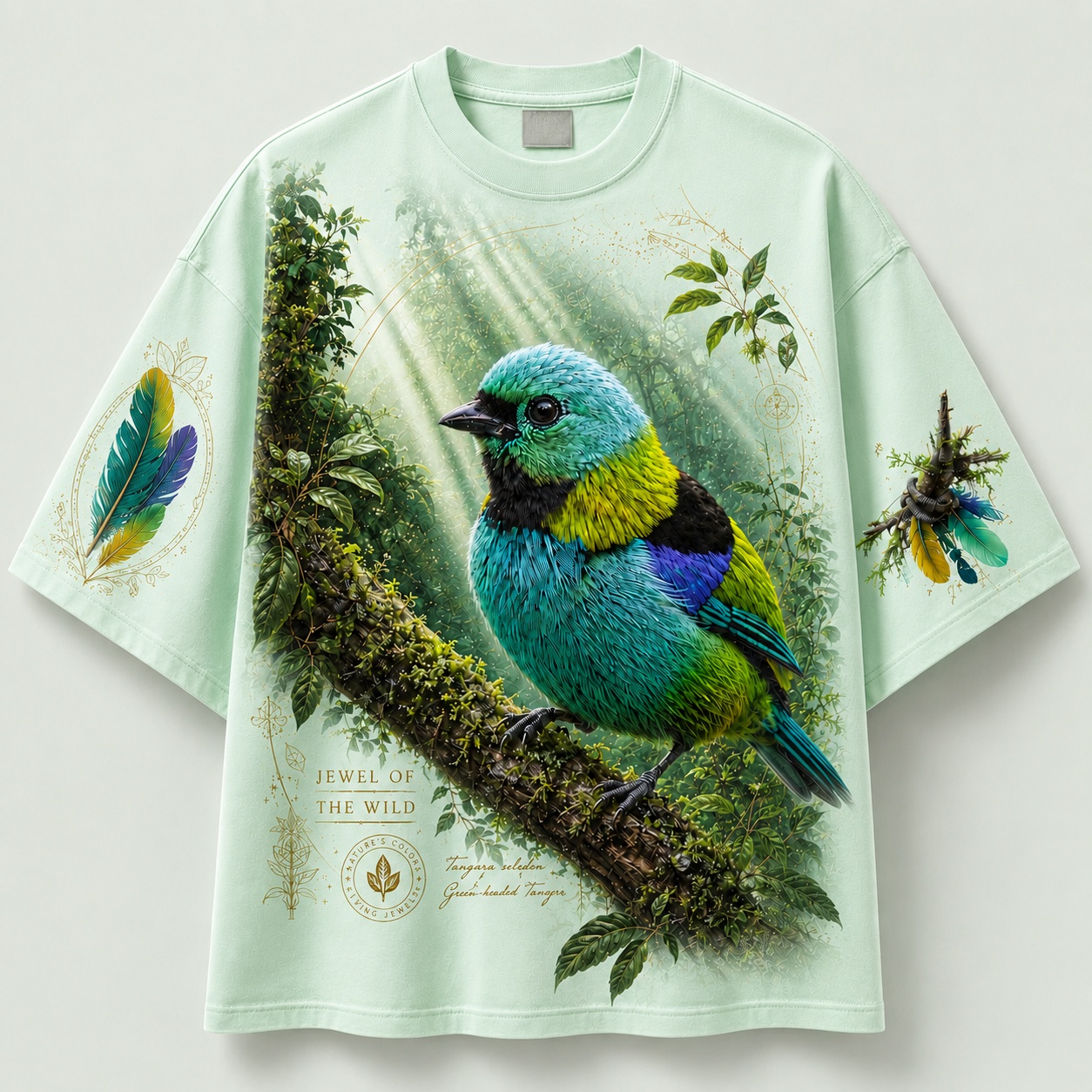 Rainforest Rays Green-Headed Tanager Tee