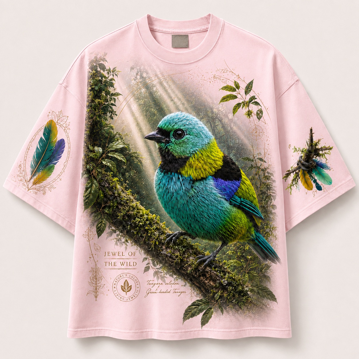 Rainforest Rays Green-Headed Tanager Tee