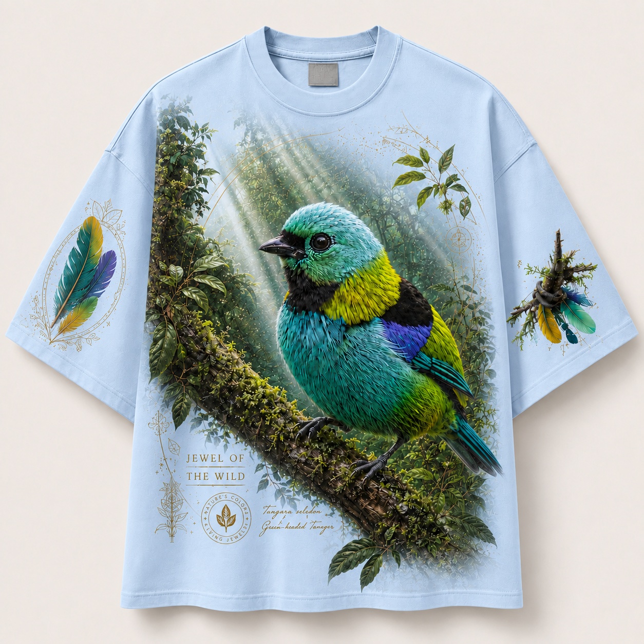 Rainforest Rays Green-Headed Tanager Tee