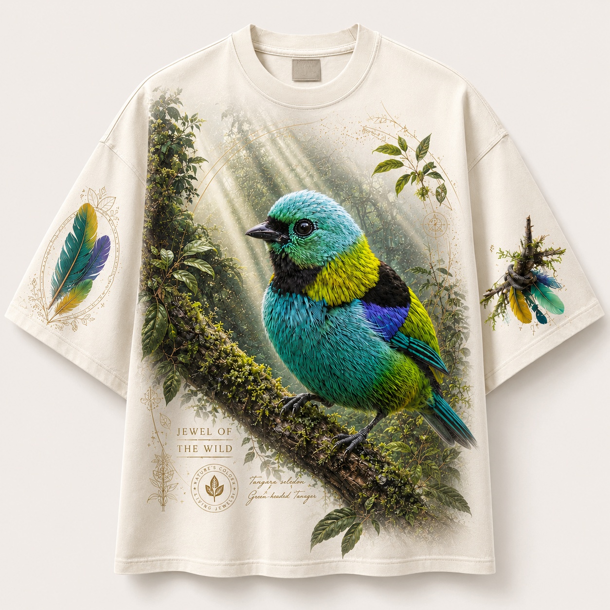 Rainforest Rays Green-Headed Tanager Tee