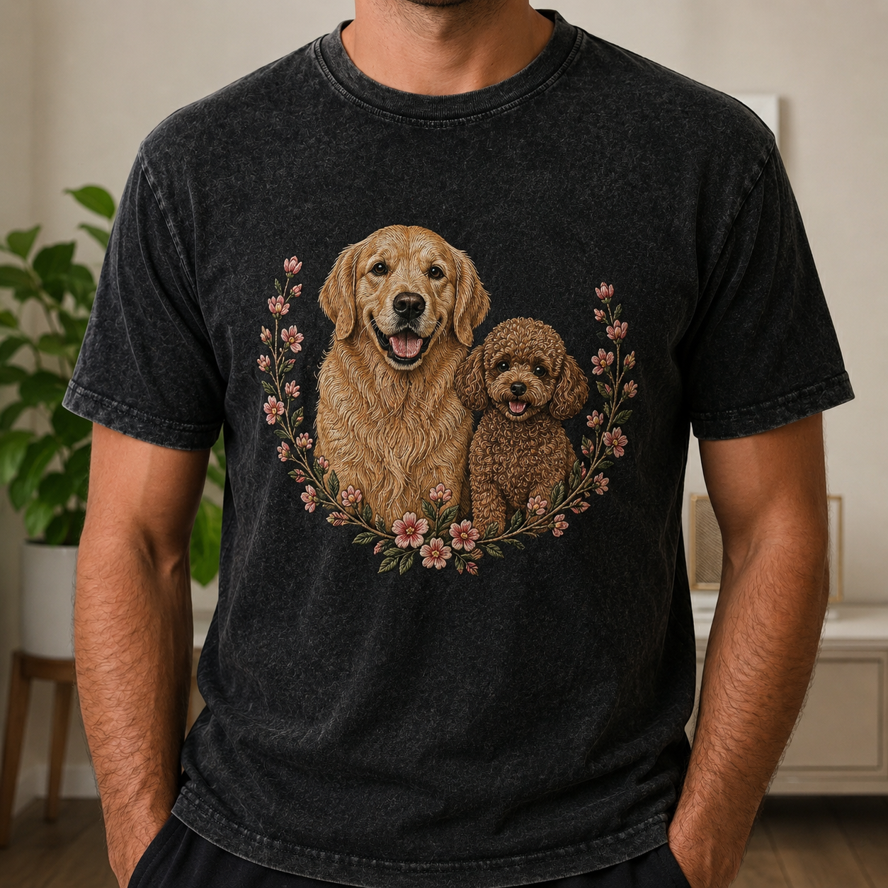 Golden Friends – Vintage Dog Lover Tee