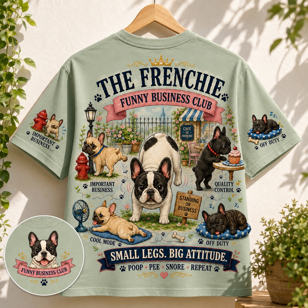 Frenchie Funny Business Club Tee