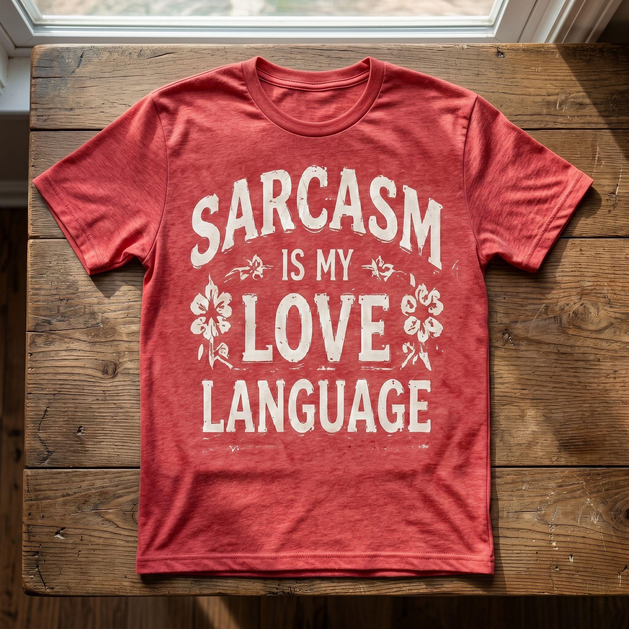 Vintage Sarcasm Is My Love Language Graphic T-Shirt