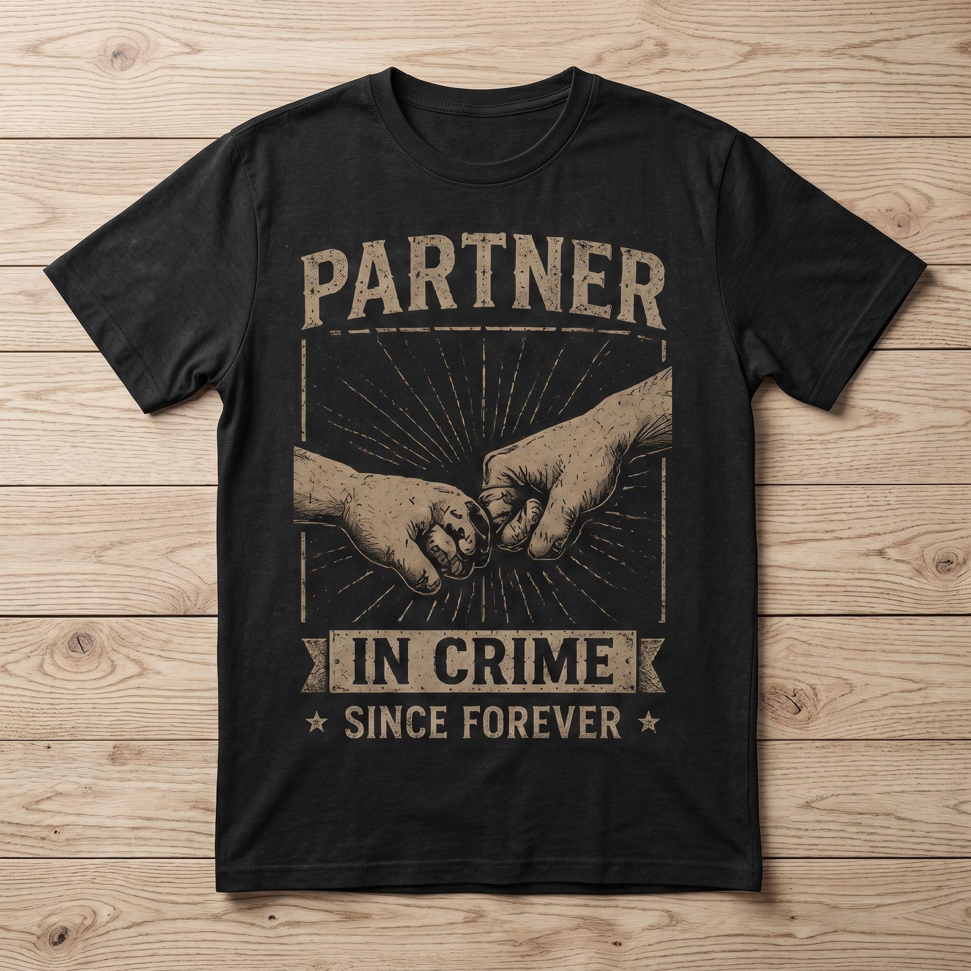 Vintage "Partner In Crime Since Forever" Friendship T-shirt