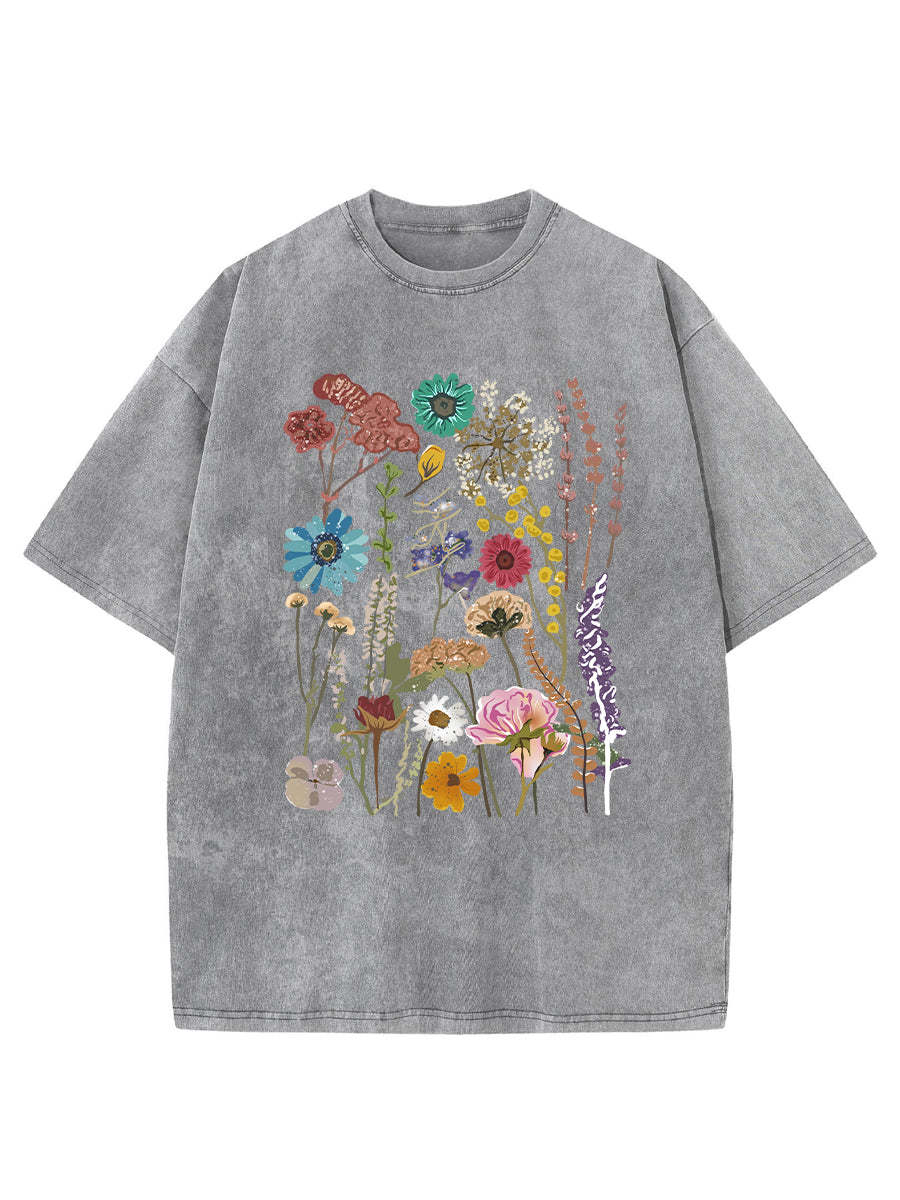 Vintage Flowers Washed T-Shirt