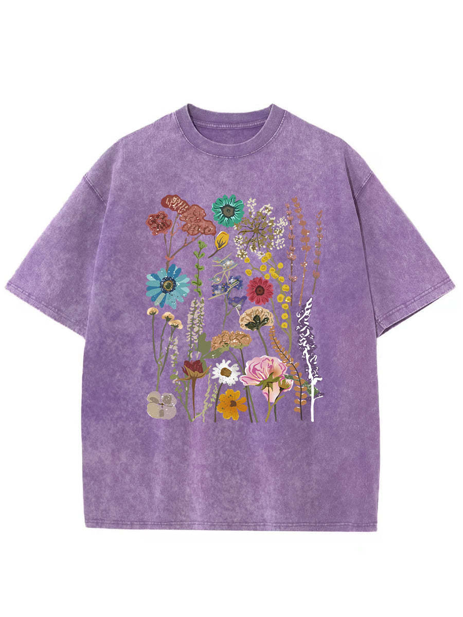 Vintage Flowers Washed T-Shirt