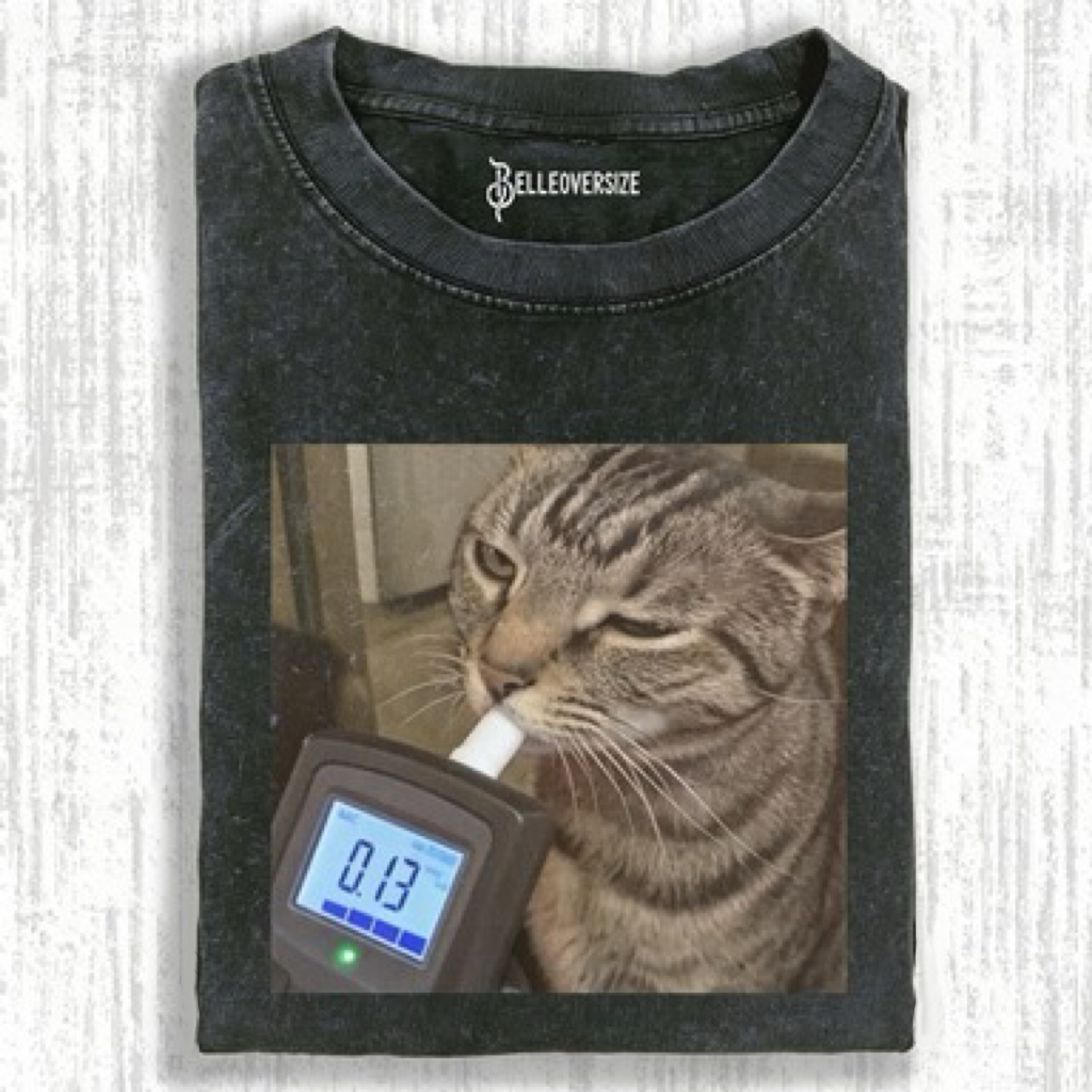 DRUNK CAT T-SHIRT