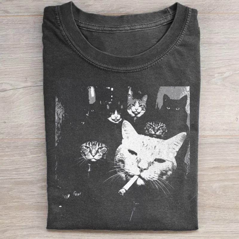 Funny Gangster Cat T-Shirt