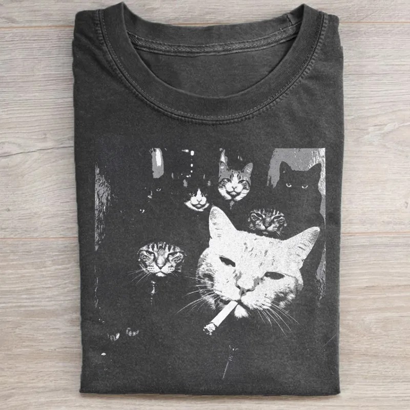 Funny Gangster Cat T-Shirt