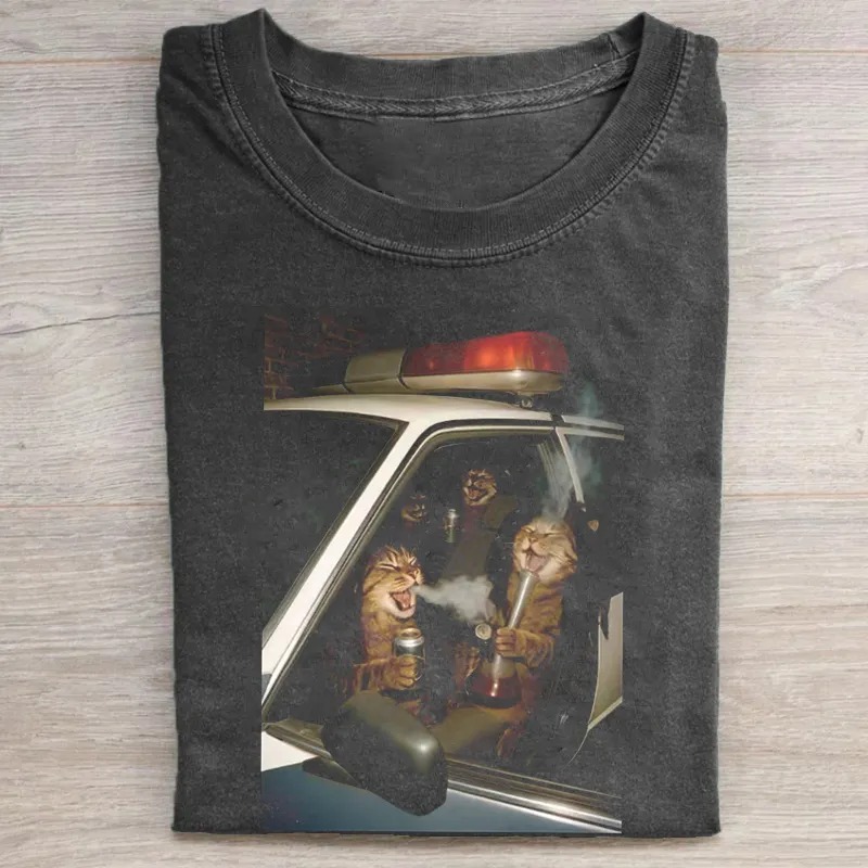 Funny Cat Graphics T-shirt