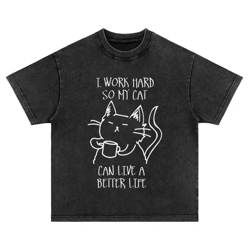 LEISURE CAT T-SHIRT