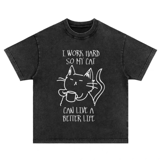 LEISURE CAT T-SHIRT