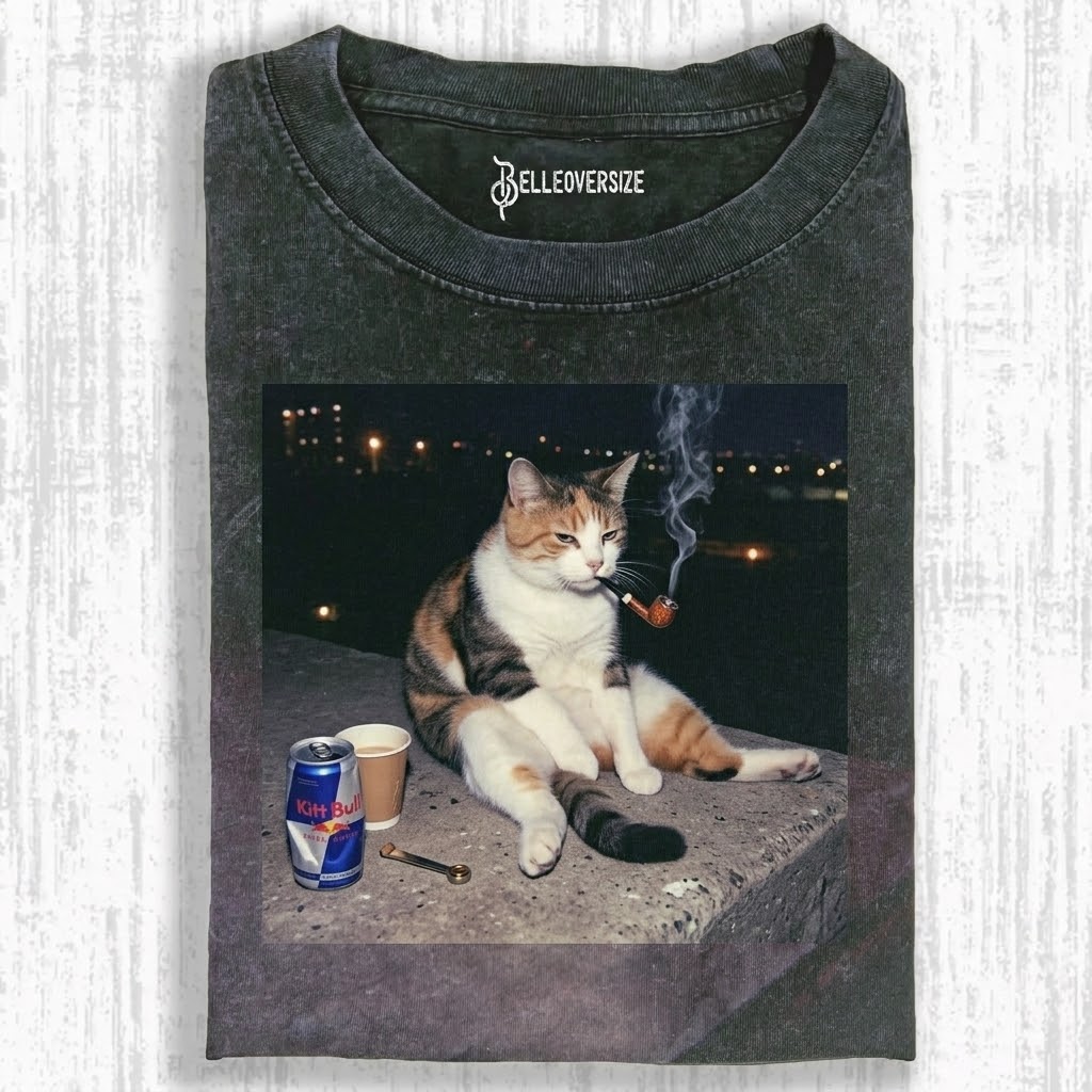 Smoking Cat T-shirt