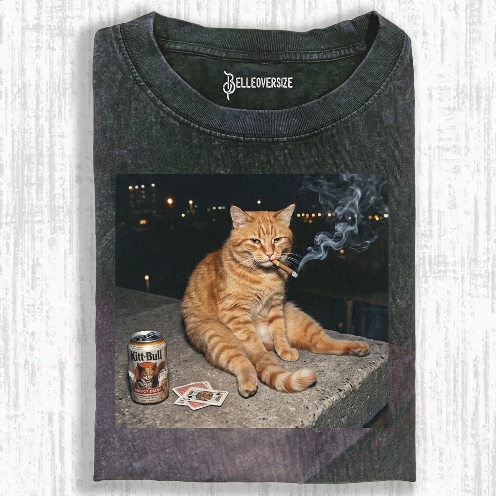 Smoking Cat T-shirt