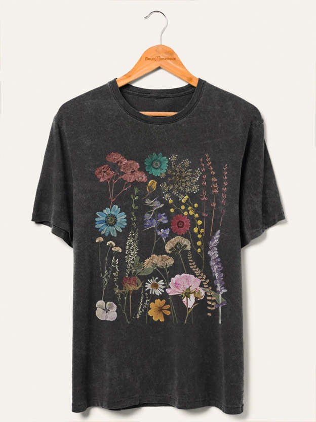 Vintage Flowers Washed T-Shirt