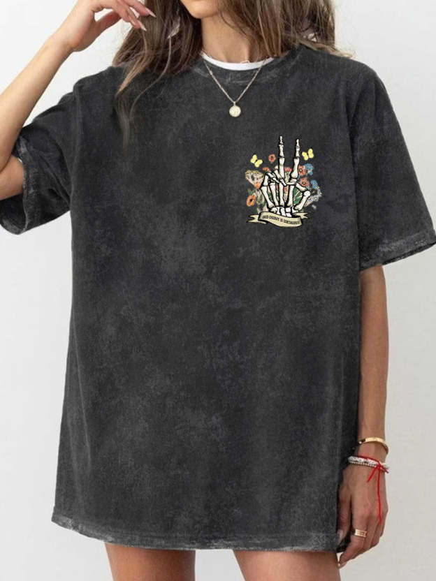 Vintage Good Energy Is Contagious Washed T-Shirt