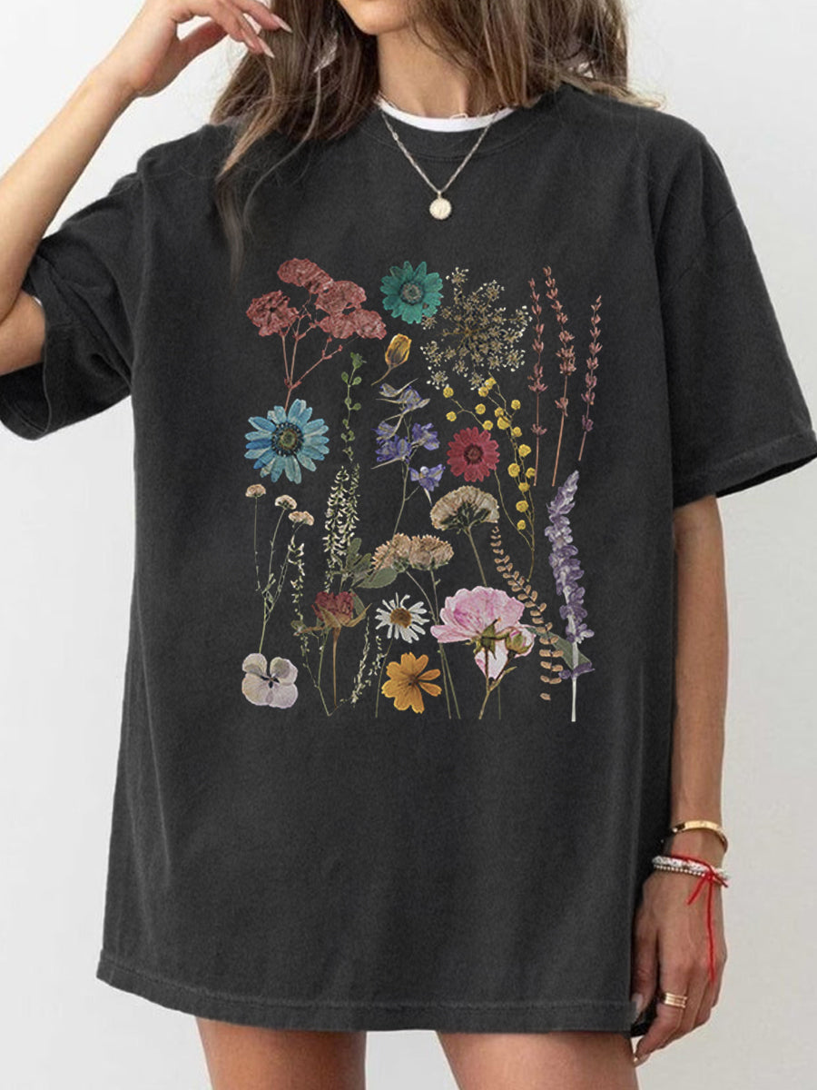 Vintage Flowers Washed T-Shirt