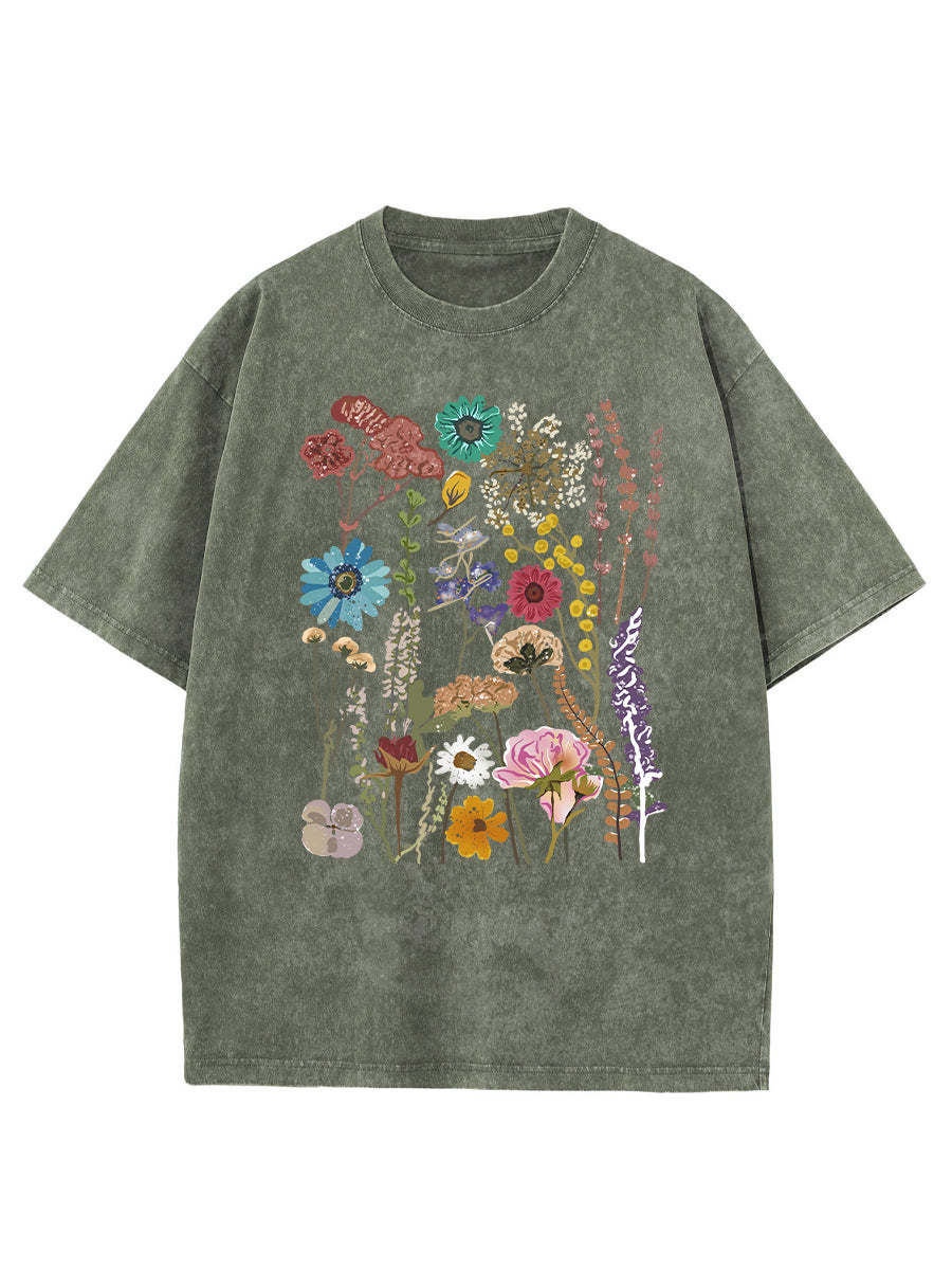 Vintage Flowers Washed T-Shirt