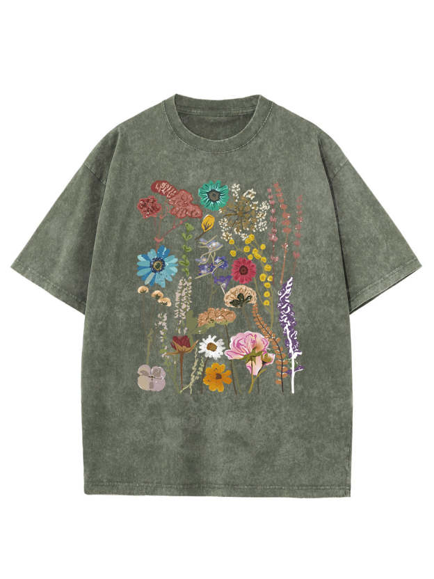 Vintage Flowers Washed T-Shirt