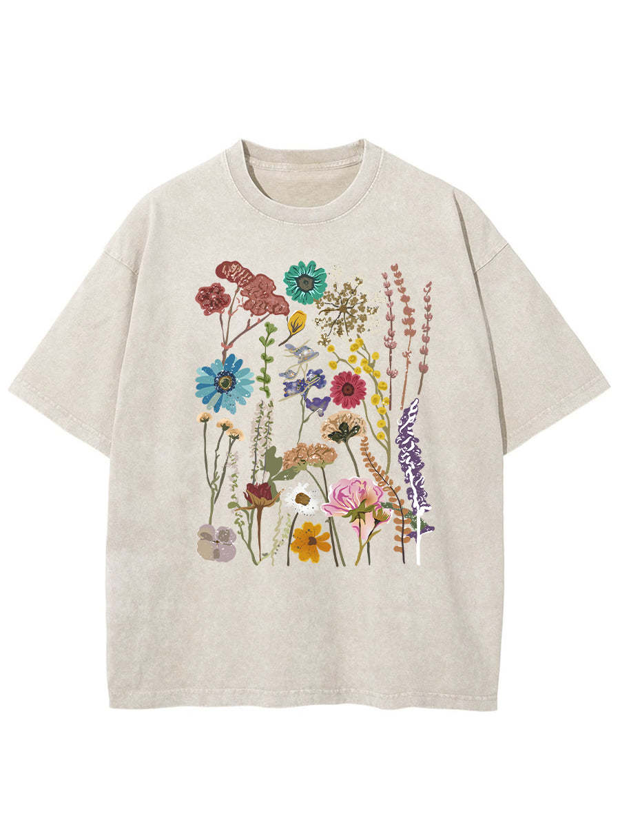 Vintage Flowers Washed T-Shirt