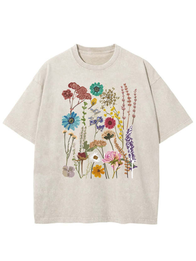Vintage Flowers Washed T-Shirt